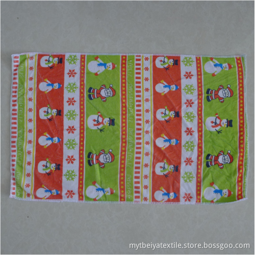 Custom Christmas Microfiber Printed Tea Towel Printing Wholesale